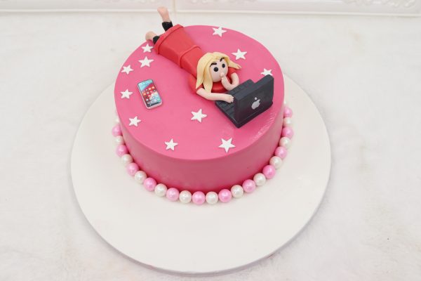 Pink Cake Working Girl Sharjah