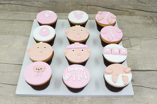 Baby Girl Cup Cakes