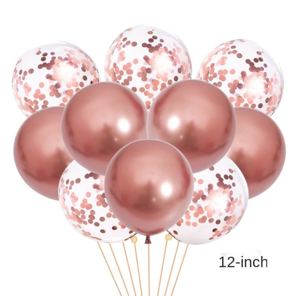 Rose gold mix color balloon