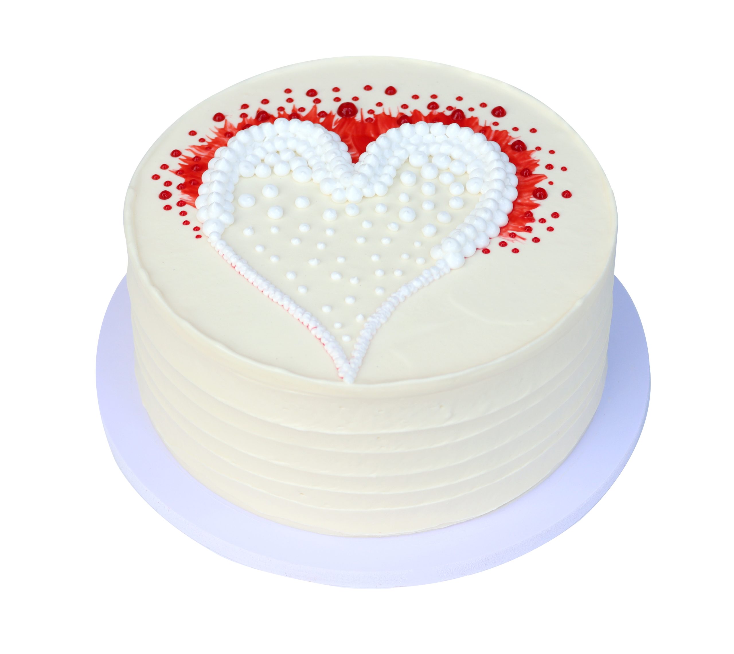 Snow Heart Cake