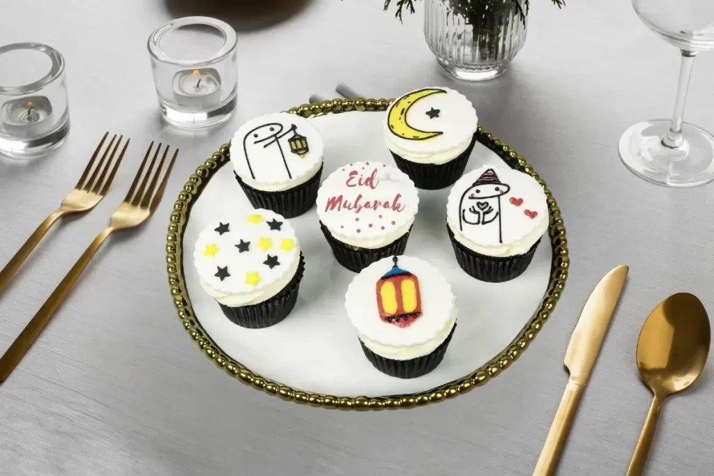 6 PcsFlork EID Cupcakesđ§