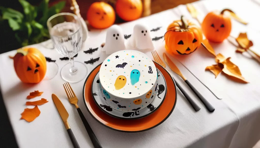 Boo haw Halloween cake