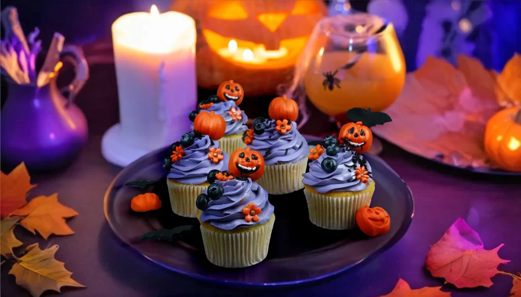 Purple Pumpkin cupcake