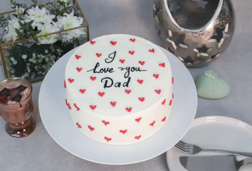 Red Heart I Love You Dad