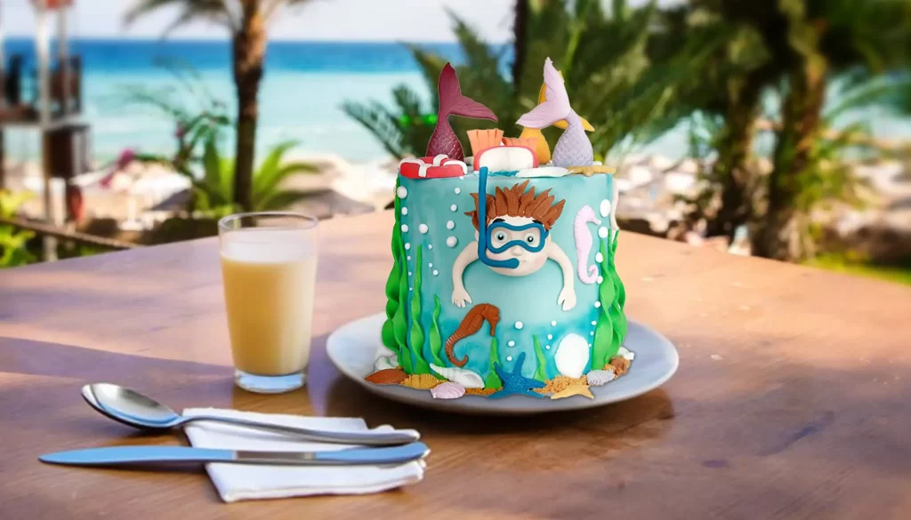 Snorkeling Theme Cake