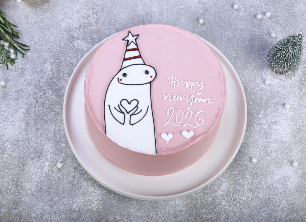 Flork Meme New Year Cake