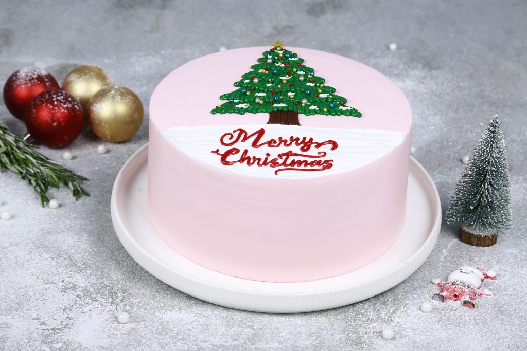 Pink Christmas Cake - Image 3