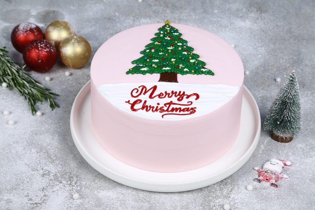 Pink Christmas Cake - Image 2