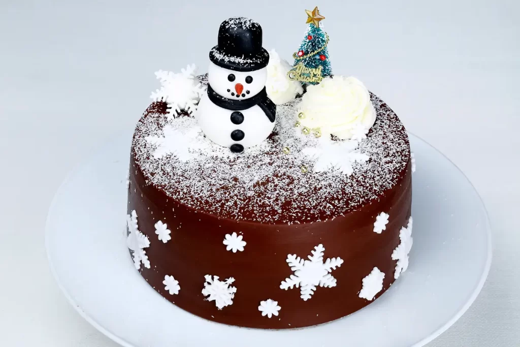 Choco SnowMan Tree Cake - Image 2