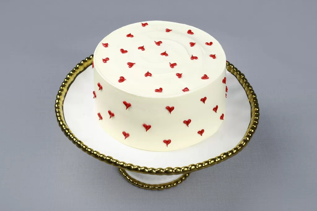 Red Heart Cake