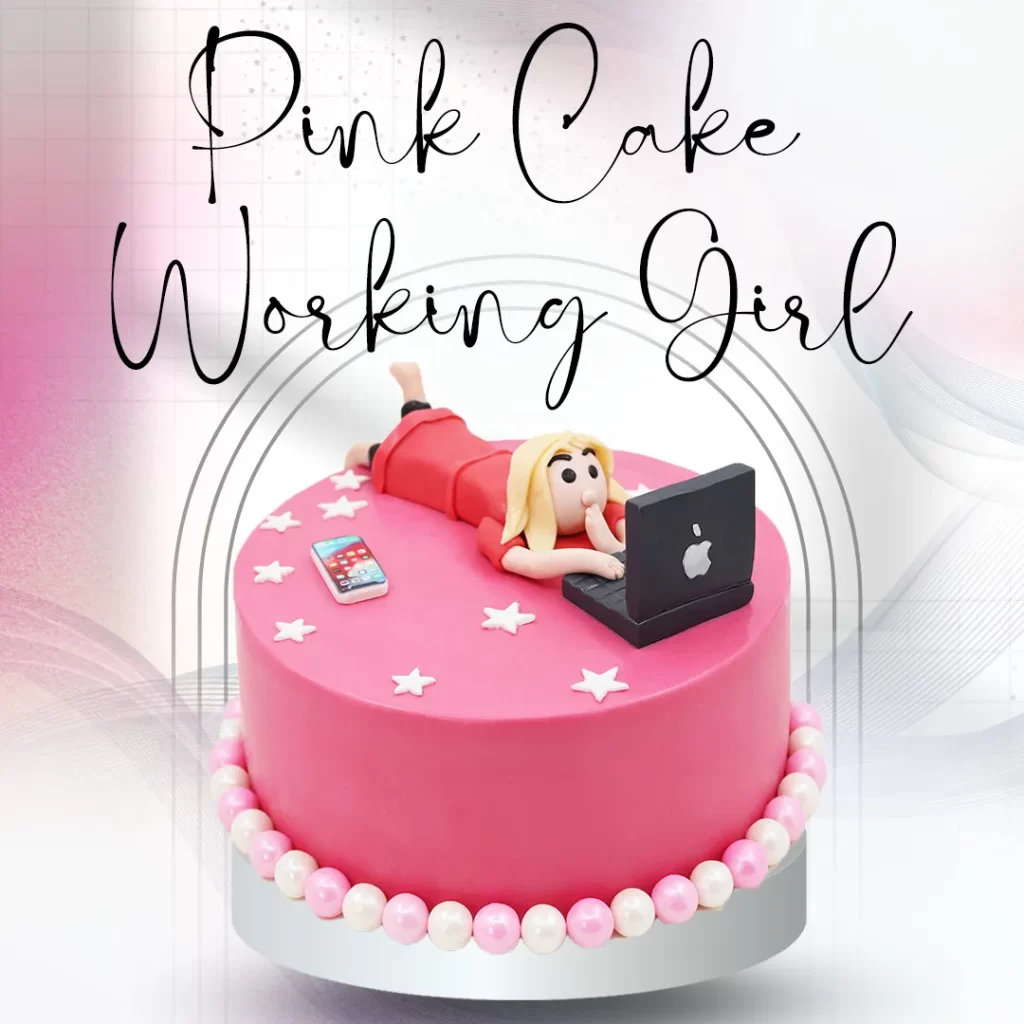 Pink Cake Working Girl