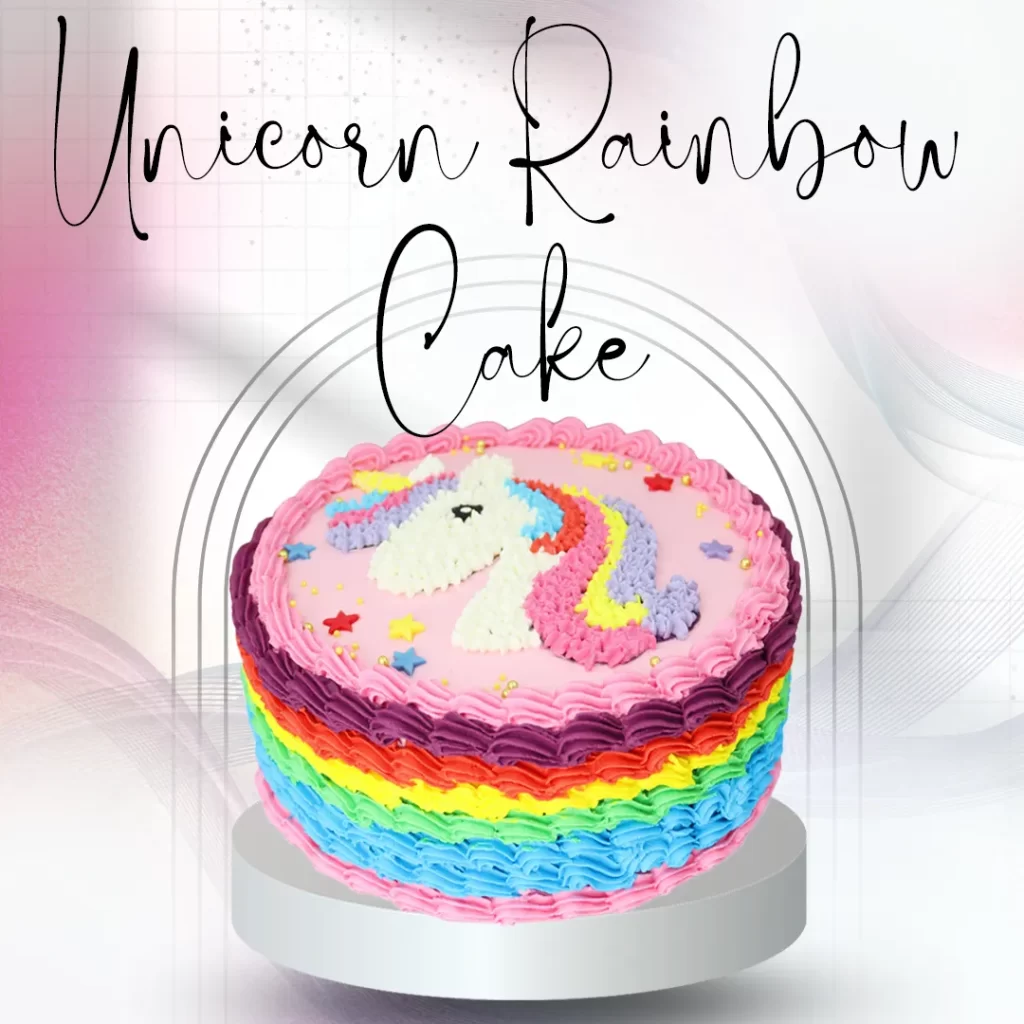 Unicorn Rainbow Cake