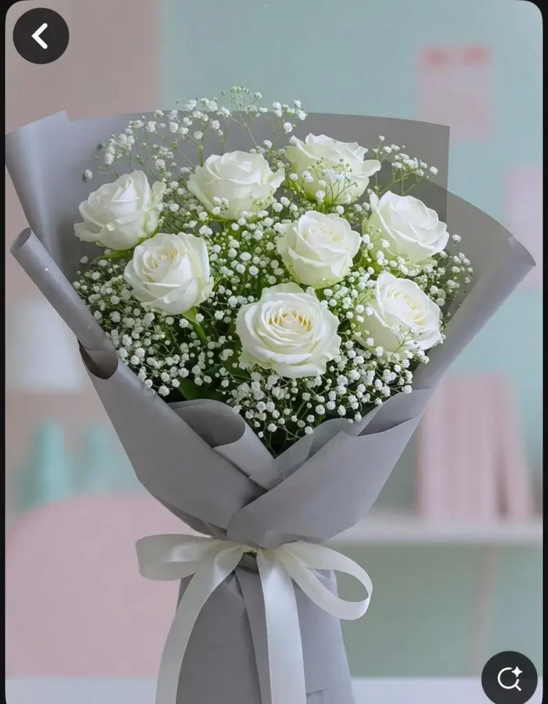 White Rose Bouquet