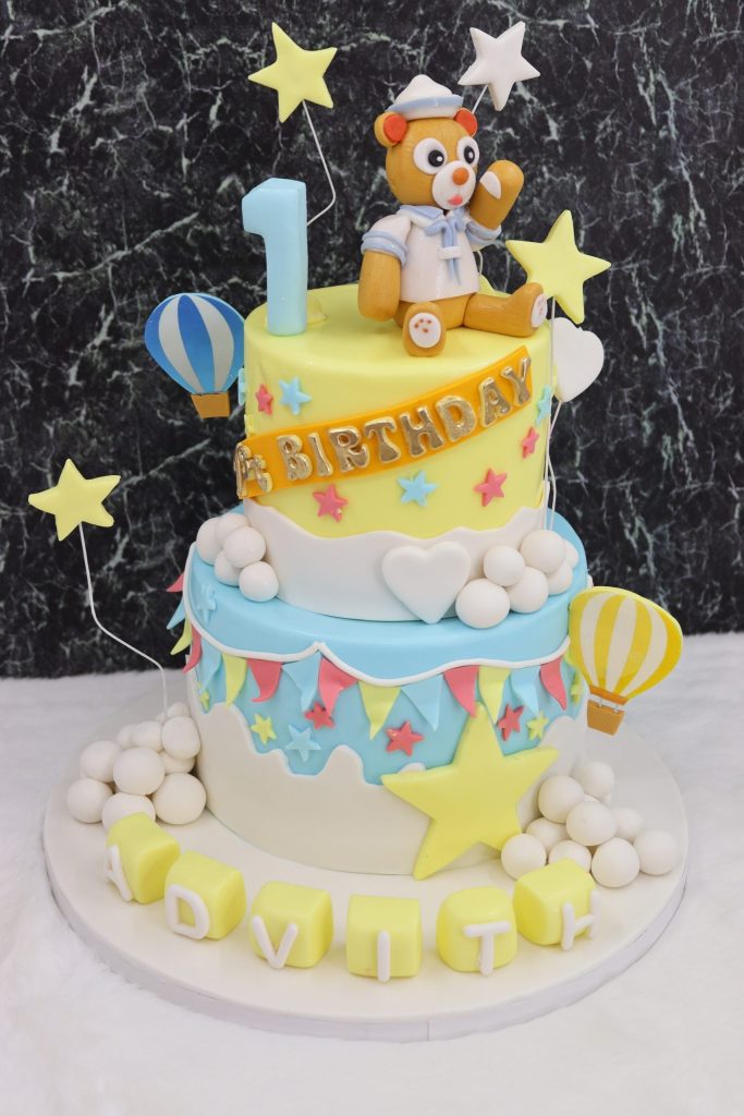 Cool Teddy celebration cake