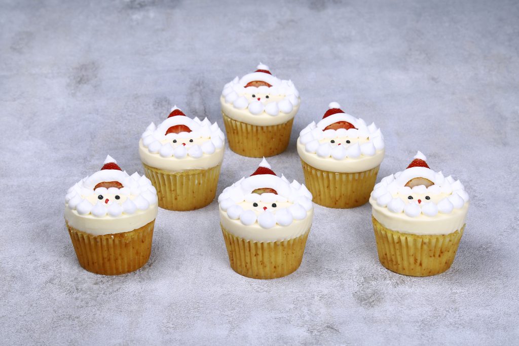 Santa Christmas Cupcakes Dubai (12 Pcs Set)